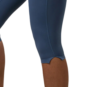 Legging de yoga capri bleu taille haute pour femme, fin, décontracté, sans couture, extensible, pour l'entraînement et la gym, avec effet ventre plat, vêtement de sport - Product Image 6