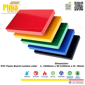 Custom Color Pima Brand WPC PVC <b>Foam</b> Board Sheet <b>Model</b> 20250514 18mm Thickness 0.6 G/cm3 Density Furniture Bathroom - Product Image 3
