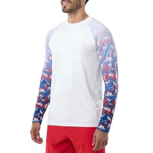 Camiseta de sublimación 100% algodón para hombre, manga larga, corte holgado, estampada, con el mejor logotipo personalizado, precio económico. - Product Image 3