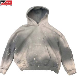 Sudadera con Capucha Moderna Estilo Streetwear para Hombre, Lavado Ácido, Diseño Desgastado, Sudadera con Capucha de Diseño Elegante - Product Image 2