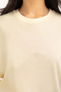 Camiseta Oversize Personalizada para Mujer al por Mayor, Cuello Redondo, Estampado Gráfico, Lisa, de Algodón de Alta Calidad, Informal - Product Image 5