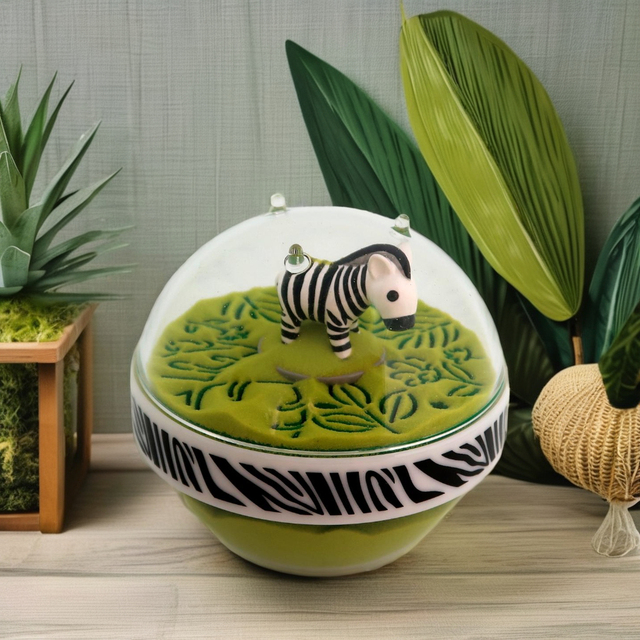 Custom Eco-Friendly Creative Classic Crystal Carved Safari Zebra Pattern Home Decor Box Souvenir Unique Pretty Novelty Gift Kids