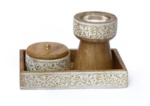 Handcrafted Arabic Incense Burner Resin Mabkhara for Burning <b>Oud</b> <b>Bakhoor</b> Frankincense and Myrrh - Product Image 4