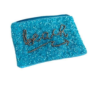 Élégant fantaisie perlé broderie marguerite et sourire petit sac portefeuille avec haut à la main perle de rocaille Design artistique pour fille - Product Image 5