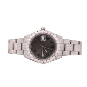 Reloj de Pulsera para Hombre y Mujer con Movimiento Automático ETA, Caja de Aleación de Lujo, Correa de Acero Inoxidable, Esfera con Indicadores, con Moissanita y Diamantes de Cuarzo - Product Image 1