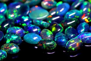 Black <b>Opal</b> Cabochon 6x4mm Oval Ethiopian Gemstone Green Fire Natural <b>Opal</b> Jewelry Making Wholesale Bulk - Product Image 2