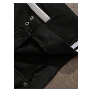 Chaqueta de béisbol informal de manga larga, estilo universitario retro, con botones, chaqueta universitaria para hombre, con estampado gráfico de letras en bloques de color - Product Image 5