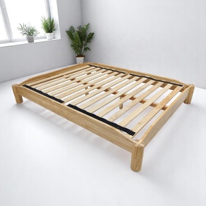 Base de Cama de Madera Maciza de Fresno con Soporte OEM/ODM Directo de Fábrica, Fácil de Montar, Camas de Madera Natural con Unión Japonesa, Proveedor de Vietnam - Product Image 1