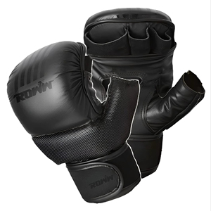 Custom MMA Sparring Gloves OEM Leather with Multi Layer <b>Foam</b> <b>Padded</b> Thumb Protection Design - Product Image 1