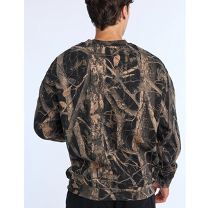 Sweat-shirt décontracté vert camouflage à col rond pour hommes et femmes, pull élégant à imprimé camouflage pour le streetwear et le quotidien - Product Image 6
