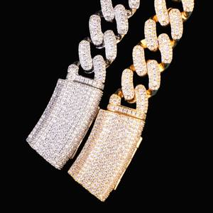 IGI Certified VVS Moissanite Bracelets & <b>Bangles</b> Custom Cuban Iced Out 925 Sterling Silver Rose Gold Plated Hip Hop For Unisex - Product Image 3