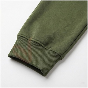 Ensemble de survêtement pour homme vert olive, manches longues, capuche, fermeture éclair sur le devant, couleurs contrastées, coupe décontractée, vêtements d'automne - Product Image 6