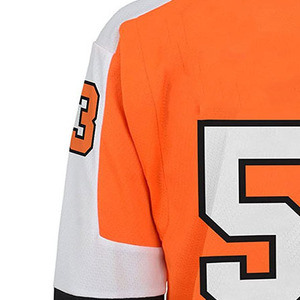 Jersey de Hockey sobre Hielo de Alta Calidad, Nuevo, Spandex/Poliéster, Transpirable, de Secado Rápido, Antibacterial, Sin Costuras, Personalizable con Nombre de Equipo - Product Image 4