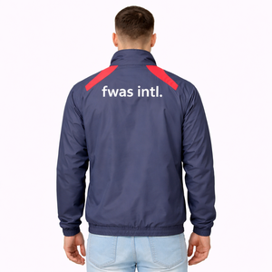 Veste coupe-vent légère 100 % imperméable à capuche pour homme, style patchwork urbain, motif dessin animé, fermeture éclair intégrale - Product Image 2