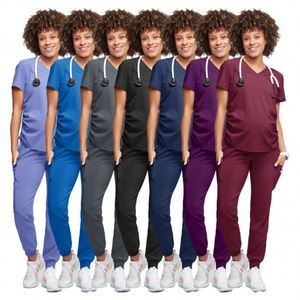 Uniformes de Maternidad al por Mayor para Mujeres Embarazadas, Uniformes de Enfermería Elásticos en 4 Direcciones, Uniformes de Hospital, Uniformes de Enfermera, OEM Personalizado - Product Image 2
