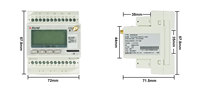 Acrel ADW300 Wireless IoT Medidor de Kwh de riel DIN trifásico RS485/4G/WIFI/LORA/LoraWAN MQTT Medidores de energía de protocolo Modbus-RTU/TCP
