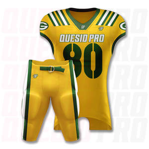 Uniformes de Fútbol Americano Personalizados para Adultos, Ropa Deportiva de Manga Corta Transpirable, Venta al Por Mayor Directa de Fábrica - Product Image 1