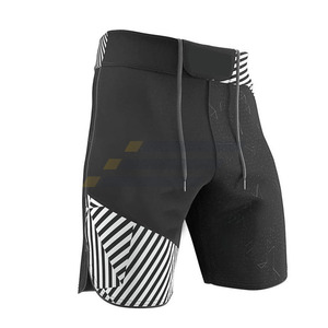 Shorts MMA personnalisés avec logo et taille, en coton et polyester, respirants, de haute qualité pour hommes - Product Image 2