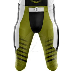 Uniforme de Fútbol Americano Sublimado OEM Premium, Transpirable, Elástico, de Secado Rápido, Jersey Varsity, Pantalones de Compresión Cortos - Product Image 5