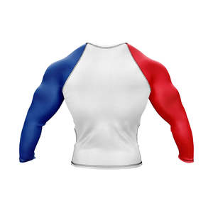 Custom Printed Breathable Quick Dry MMA BJJ Rash Guard Digital Print OEM Men Half <b>Sleeve</b> - Product Image 2