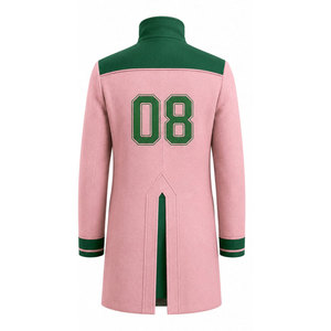 Blazer rose en mélange de laine pour femme GE, style grec, manches longues, pour sororité, fraternité, affaires, manteau élégant - Product Image 6