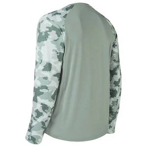 เสื้อตกปลาพิมพ์ลายแขนยาว ป้องกันรังสียูวี UPF 50 แห้งเร็ว น้ำหนักเบา ผลิตจากโพลีเอสเตอร์ 100% - Product Image 4