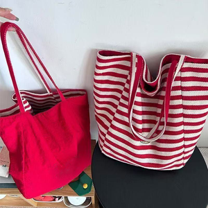 Bolsa de Mano Azul con Estampado de Barco, Poliéster/Algodón, Resistente al Agua, Ecológica, Logotipo Personalizado OEM, Regalo Promocional al por Mayor - Product Image 3