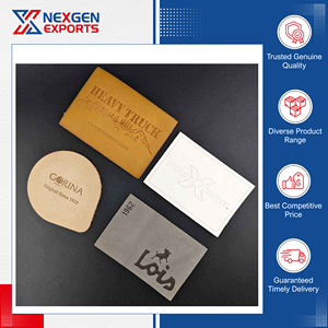 Étiquettes de bagages en cuir PU de qualité supérieure, style moderne et luxueux, avec motif de lettres personnalisable pour sacs, vêtements et chaussures - Product Image 3