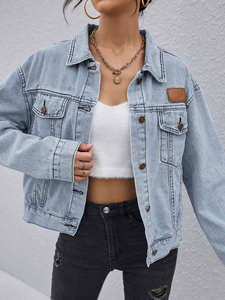 Veste en jean légère pour femme, confortable, style streetwear, prix raisonnable - Product Image 4