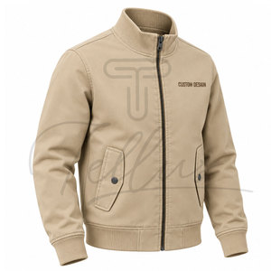 Nouvelle Veste en Twill Zippée pour Homme 2026 – Taille Personnalisée, Col Montant, Idéale pour l'Hiver - Product Image 2