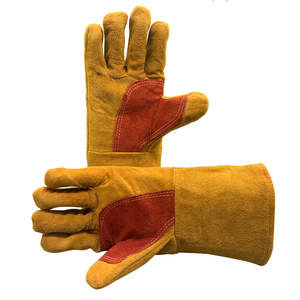 Gants de soudage en cuir résistants à la chaleur de qualité supérieure pour la soudure au laser, anti-chaleur, pour barbecue - Product Image 1