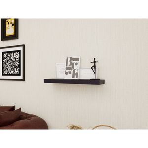 Set di 2 Mensole Galleggianti in Legno Nero da 18 Pollici per Soggiorno Moderno e Cucina, Espositori Decorativi - Product Image 4