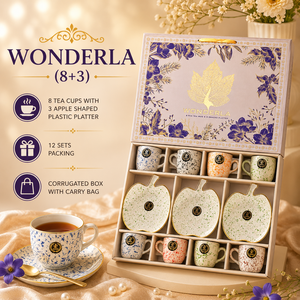 Porcelain <b>Tea</b> Cup Gift Box <b>Set</b> Platter <b>Tea</b> Mug Boxed Drinkware Custom Logo New Business Giveaways Luxury <b>Plastic</b> Components - Product Image 1