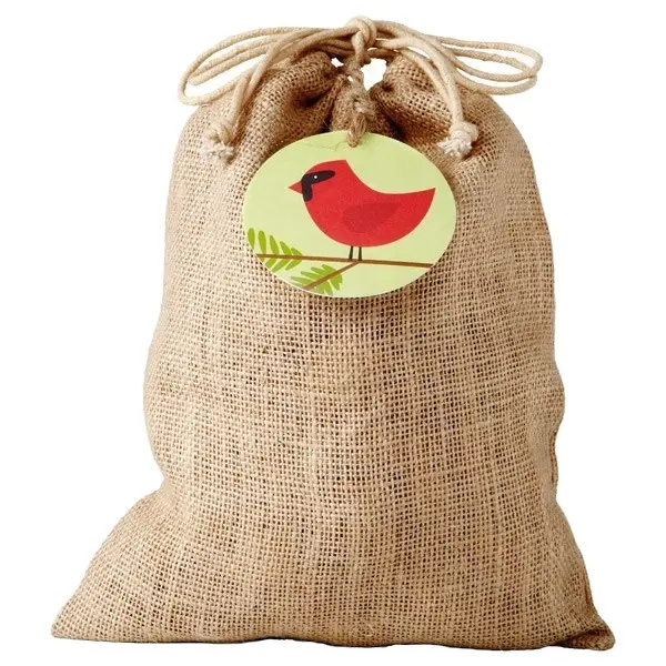 Saco de embalagem de grãos de café e arroz reciclável, saco de saco de junco de linho de cânhamo com cordão, saco de embalagem para alimentos por atacado