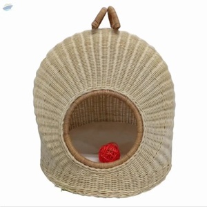 CAMA DE RATÁN HECHA A MANO PARA PERROS Y GATOS AL POR MAYOR - Product Image 5