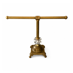 Présentoir de Comptoir Élégant en Laiton Premium pour Bijoux, Bracelets et Montres avec Base en Cristal – Idéal pour la Vitrine et le Commerce de Détail - Product Image 1