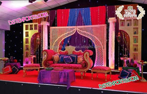 เวทีงานแต่งงานช้างแบบอินเดียใต้พร้อมโดม เวทีงานแต่งงานแบบศรีลังกา ดีไซเนอร์เวทีงานแต่งงานช้างพร้อมโดม สหรัฐอเมริกา - Product Image 4