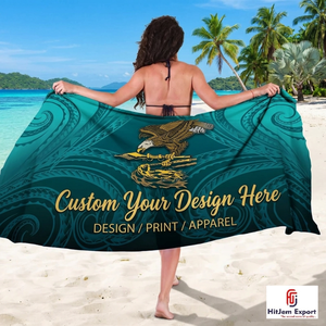 Pareo Hawaiano Personalizado con Estampado Polinesio, Ligero, para Playa, Ropa de Resort Tropical, Fabricante de Ropa OEM ODM - Product Image 4