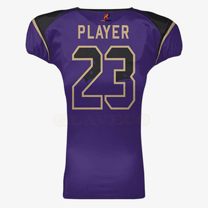 Maillot de football américain personnalisé avec nom d'équipe, marque personnalisée, antibactérien, personnalisable, nouveau style tendance, grande taille, respirant - Product Image 3