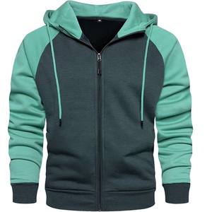 เสื้อฮู้ดสีกรมท่าแบบยูนิเซ็กซ์ ทรงปกติ สวมใส่สบาย สีพื้น ผ้าฝ้ายฟลีซ 100% แขนยาว มีกระเป๋า ดีไซน์สำหรับฤดูใบไม้ผลิ - Product Image 3