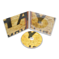 Empaquetado de CD-R con revestimiento personalizado, diseño Digipak y prensado con impresión.