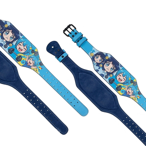 เข็มขัดยกน้ำหนักลายอนิเมะ หนังแท้แบบสองหัวเข็มขัด  เข็มขัดอนิเมะหนังแท้  รองรับหลัง 10 มม. เข็มขัดเทรนเนอร์สำหรับออกกำลังกาย - Product Image 4