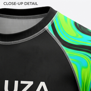 Custom Logo Unisex Short Rash Guard Swimwear Quick Dry UPF 50+ <b>Compression</b> Shirts BJJ MMA Grappling Swim Jersey Breathable 100% - Product Image 6