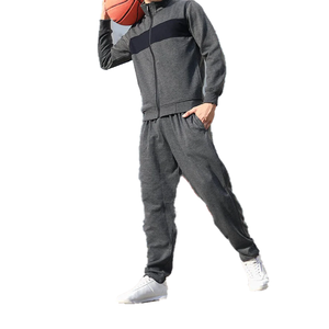 Ensemble de survêtement décontracté unisexe personnalisable deux pièces imprimé, style jogging, avec fermeture éclair intégrale, haute qualité, dernière collection - Product Image 3