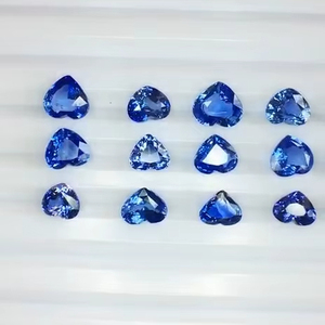 Zafiros azules naturales talla corazón, 17.52 quilates, calidad AAA, con un brillo excelente y un bonito color, corte y pulido perfectos. - Product Image 5