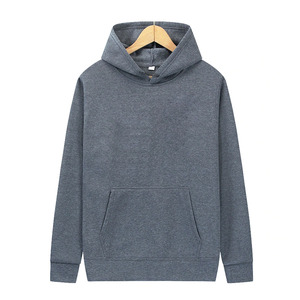 Sweat à capuche polaire personnalisé pour homme, uni, coupe oversize, épais, style streetwear décontracté avec poches - Product Image 6