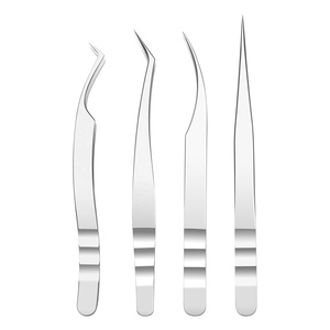 Eyelash Tweezers Anti-Slip Stainless Steel for Eyelash Extensions Professional <b>Lash</b> Extension Tool - Product Image 1