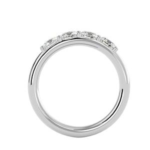 Bague de luxe pour femme en or jaune, rose et blanc massif 14 carats de qualité supérieure, sertie de diamants de laboratoire, certifiée IGI, idéale pour un anniversaire - Product Image 2
