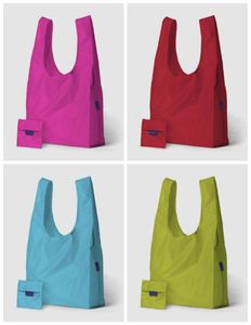 Reusable Polyester T-Shirt <b>Shopping</b> <b>Bag</b> <b>Foldable</b> Water-Resistant Easy Storage Lightweight Eco-Friendly Promotional Item Handled - Product Image 2