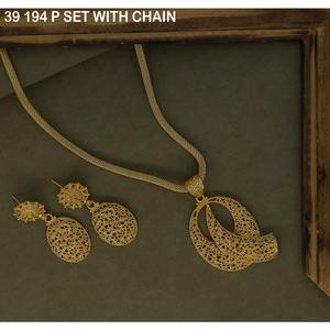 Fashion Pendant Necklace Gold-Plated Necklace for Women <b>Wedding</b> Jewelry Luxury Earrings Necklace Jewelry Set for Woman Jewelry - Product Image 5